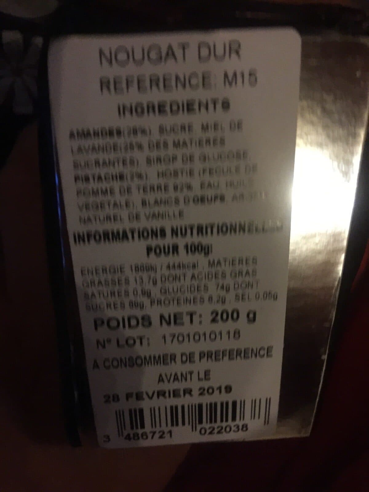 Suprem'Nougat Suprem'Nougat - Montélimar Nougat Hard, 200g (7oz) Bag packshot