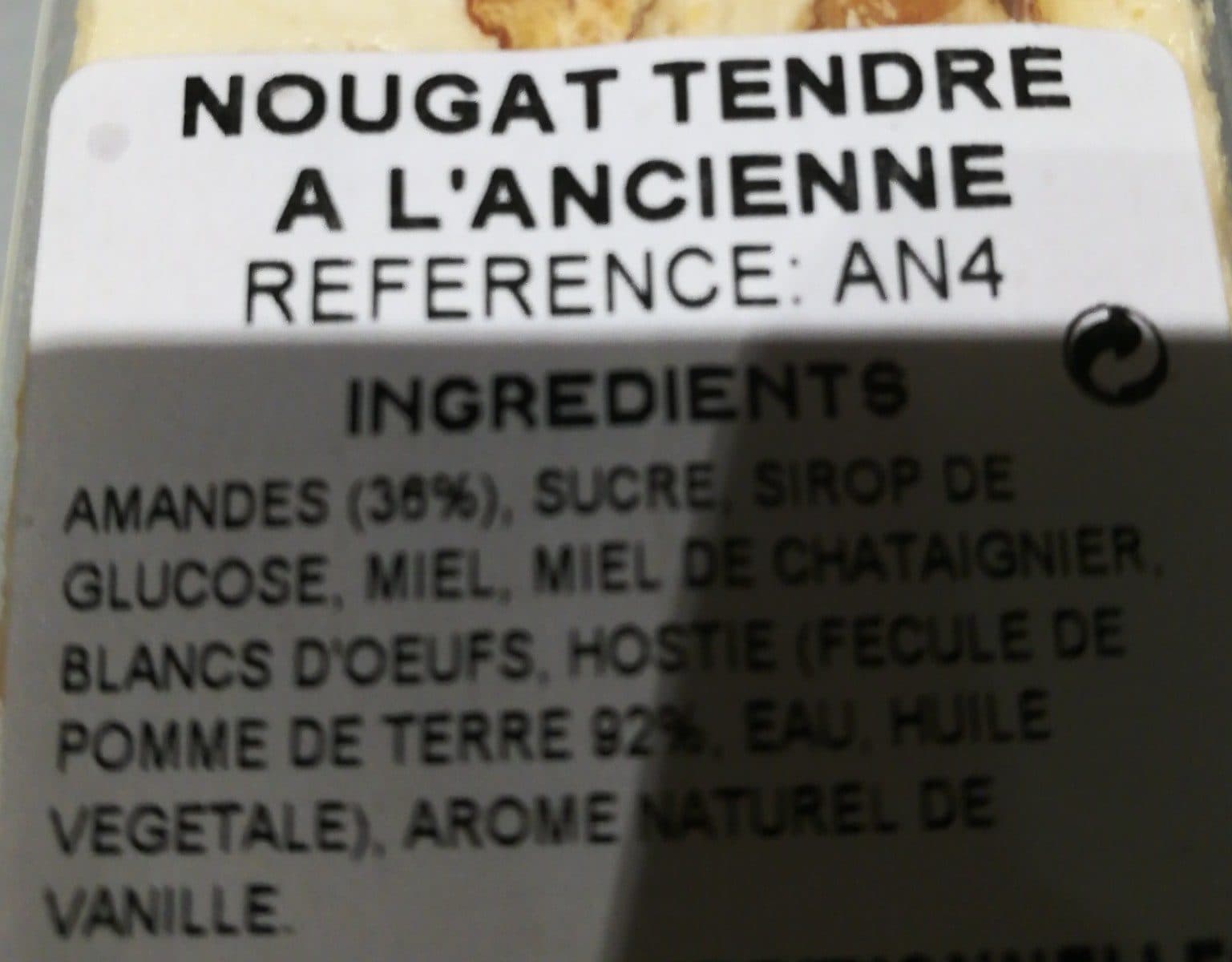 Open Food Facts Nougat Tendre a l, Ancienne packshot