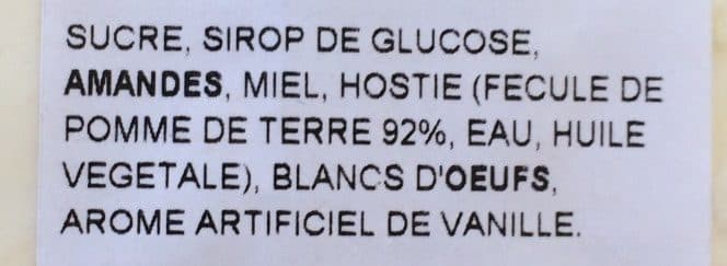 Open Food Facts Nougat tendre packshot