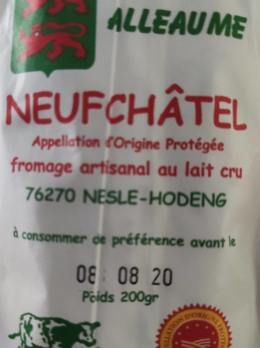 Open Food Facts Neufchâtel packshot