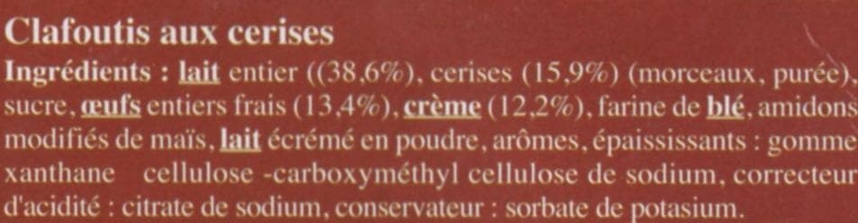 Sans marque Clafoutis aux Cerises packshot