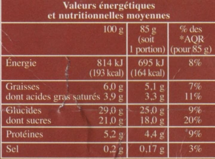 Sans marque Clafoutis aux Cerises packshot