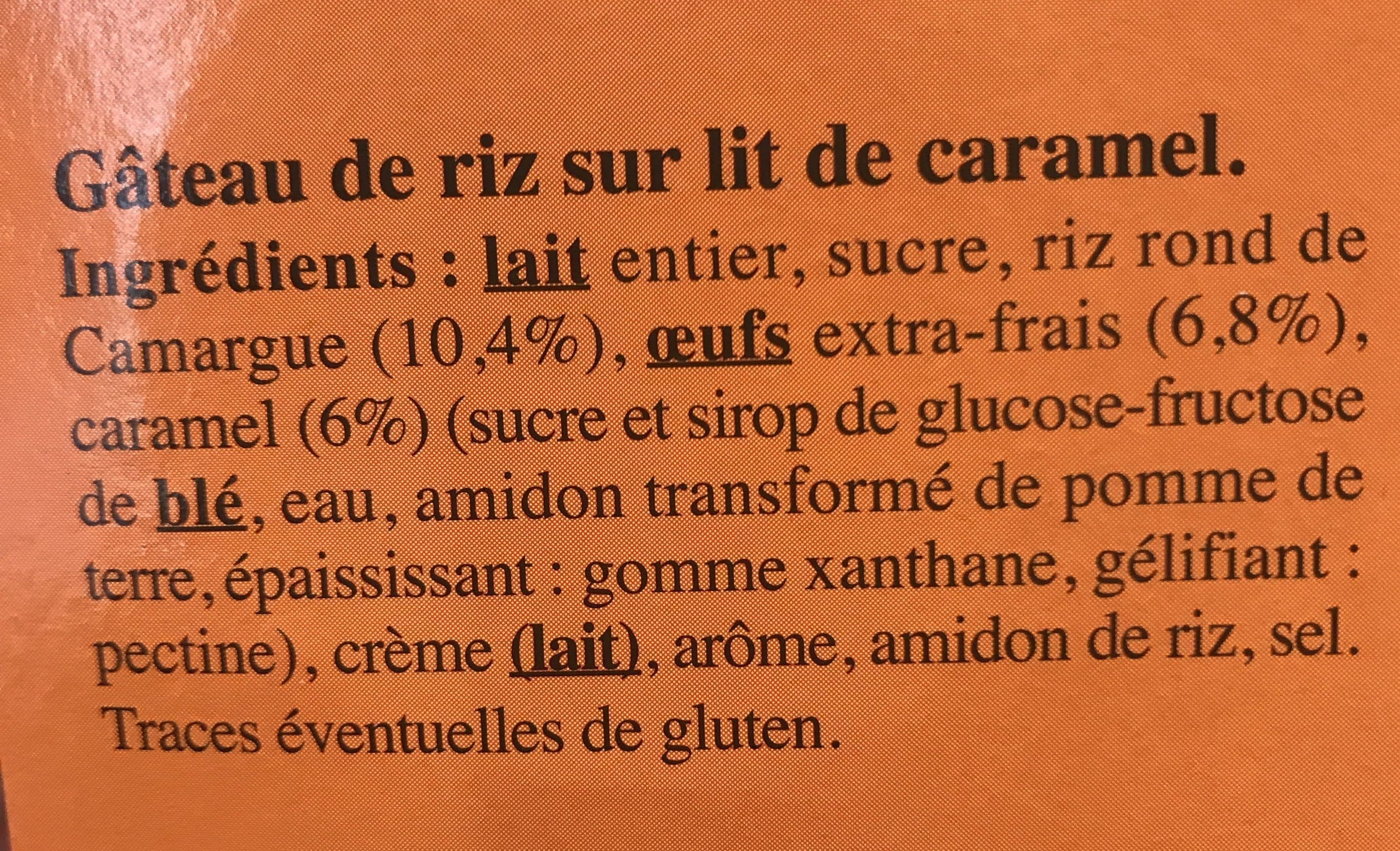 Open Food Facts Gâteau de riz sur lit de caramel packshot
