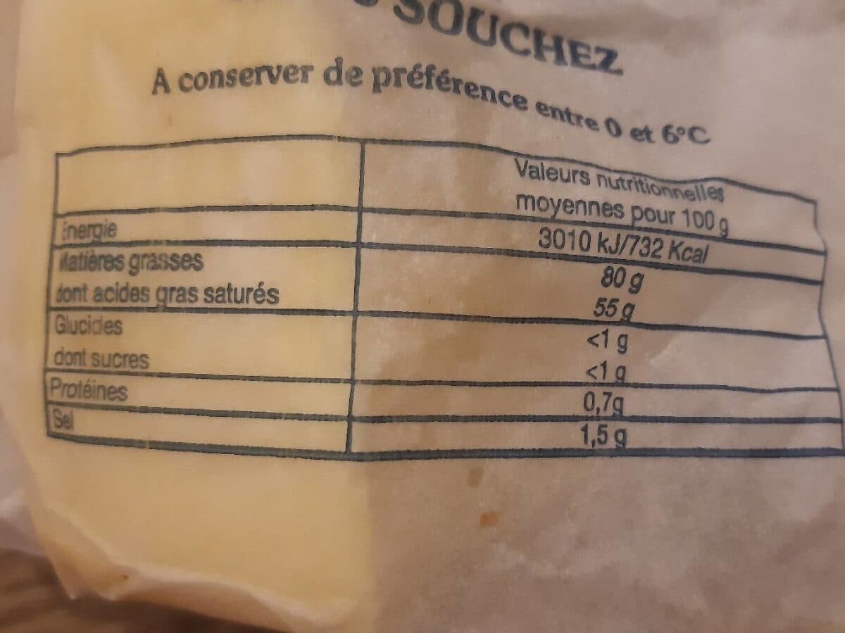 Souchez Beurre moulé a l’ancienne packshot
