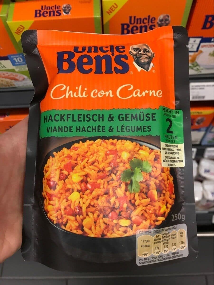 Uncle Ben's Chili con Carne VIANDE HACHÉE & LÉGUMES packshot
