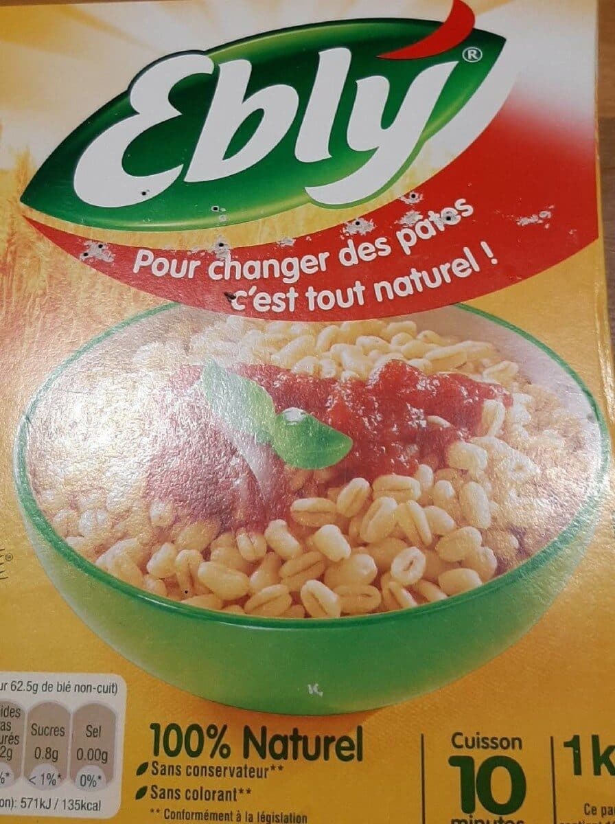 Ebly Le blé gourmand packshot