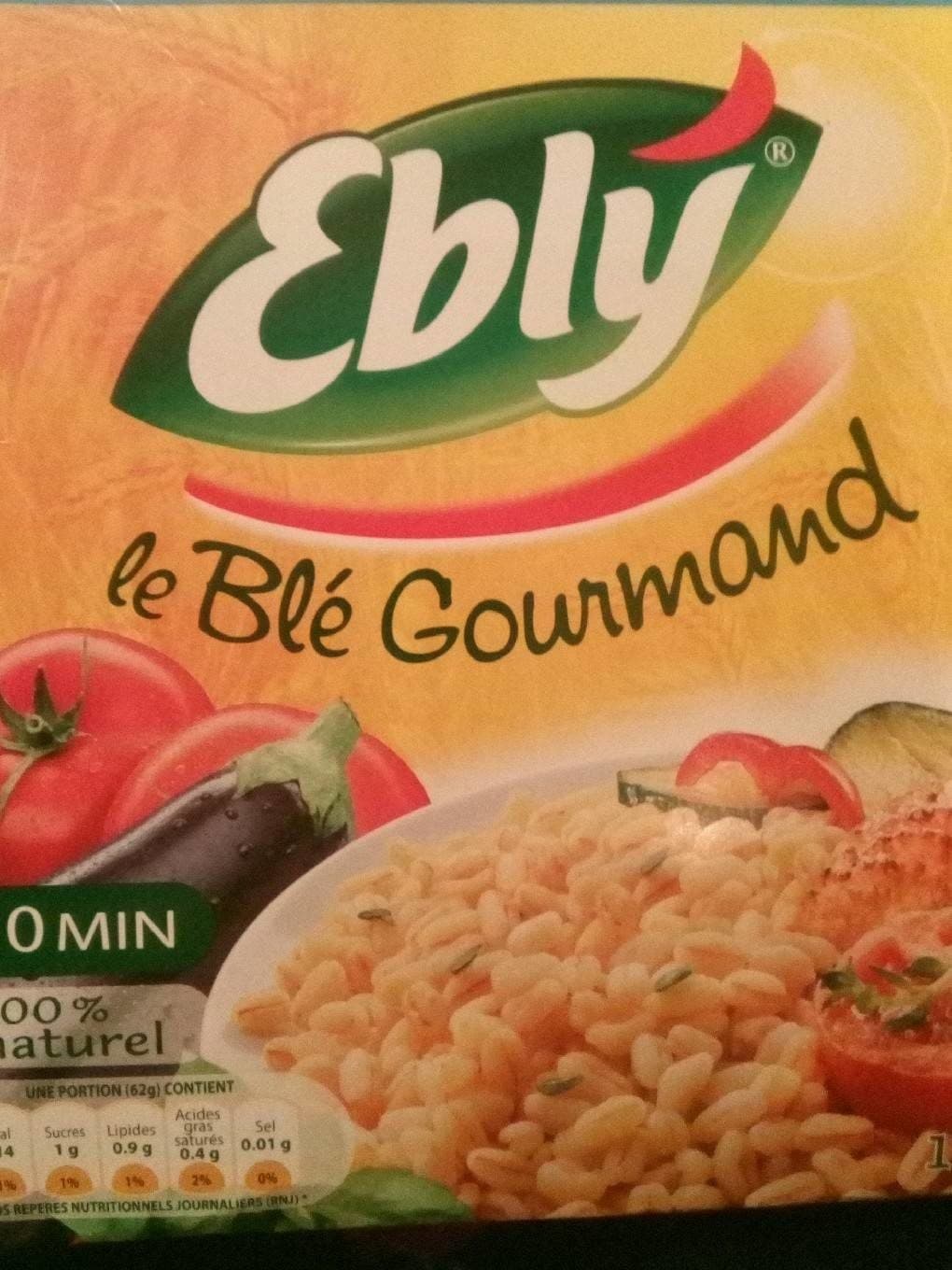 Ebly Le blé gourmand packshot