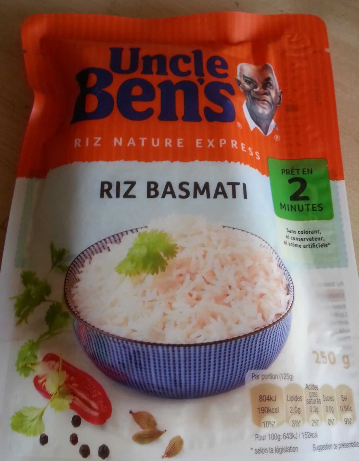 Uncle Ben's Riz basmati 2mn packshot