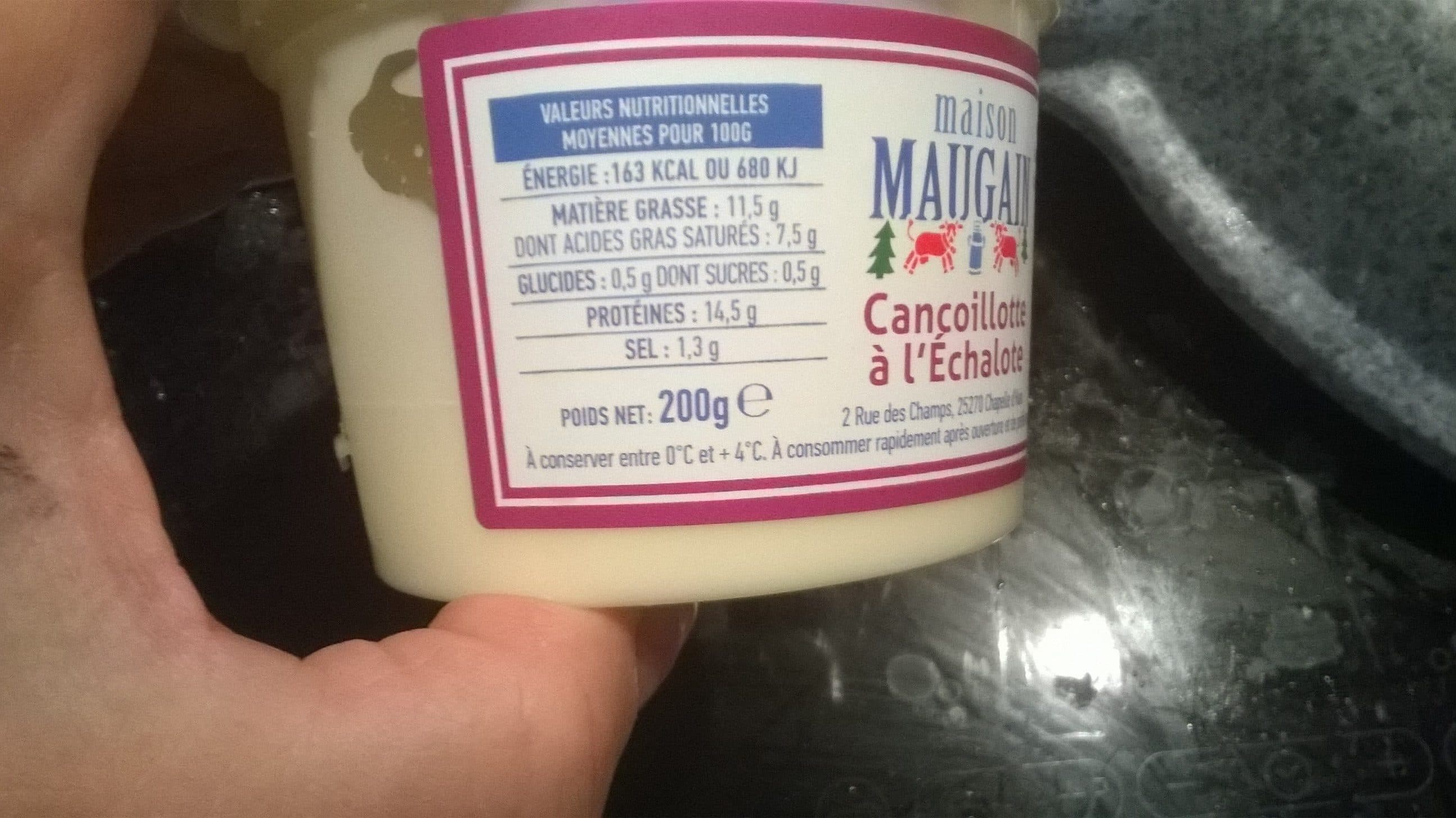 Maison Maugain Cancoillotte à l'échalote packshot