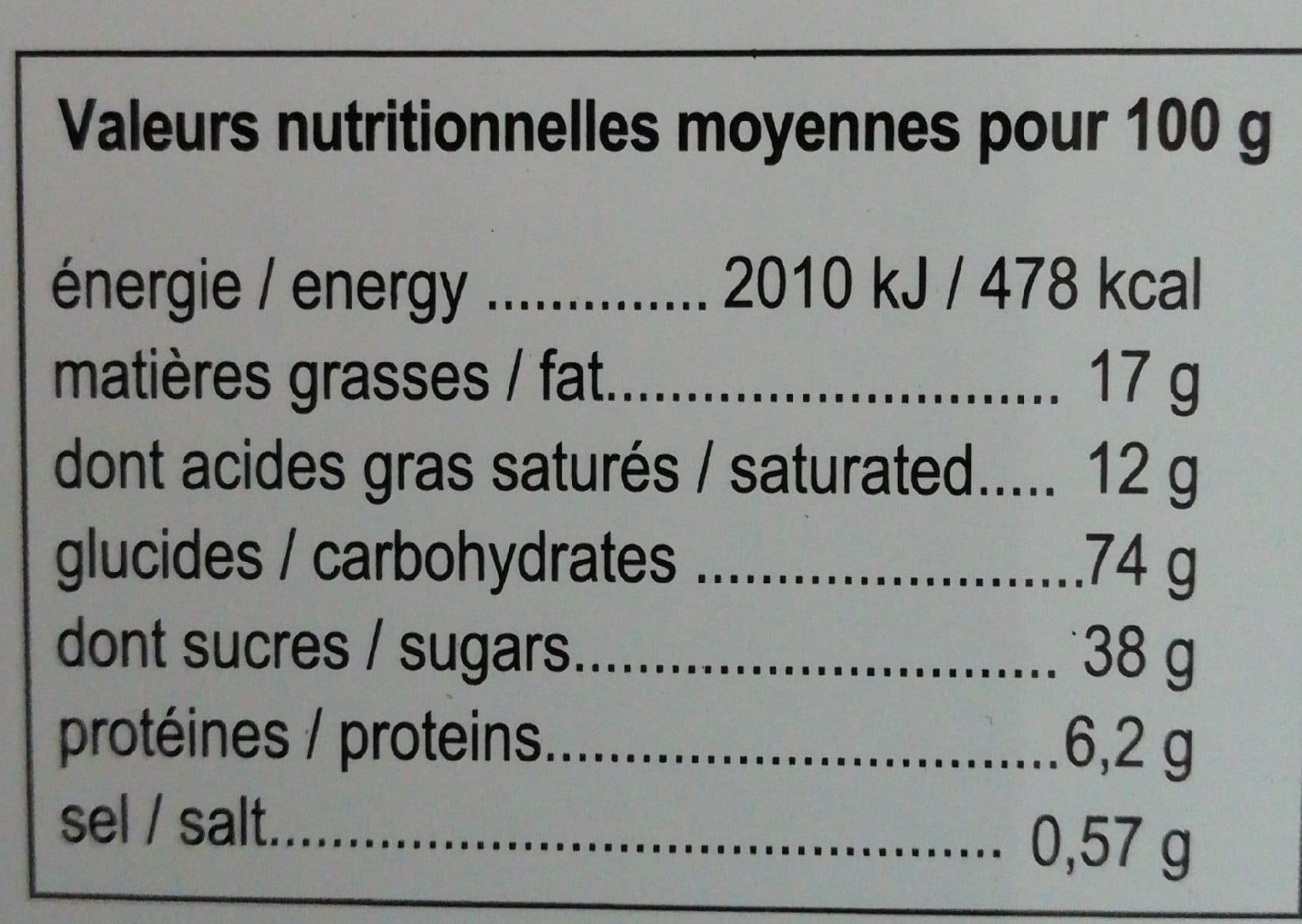 Open Food Facts Crêpes dentelle pur beurre packshot