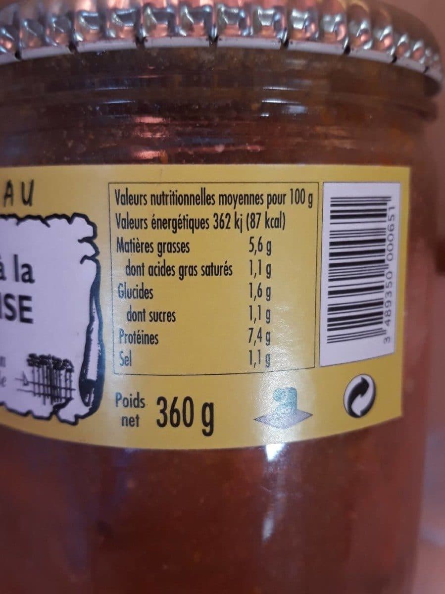Open Food Facts Tripes à la landaise packshot