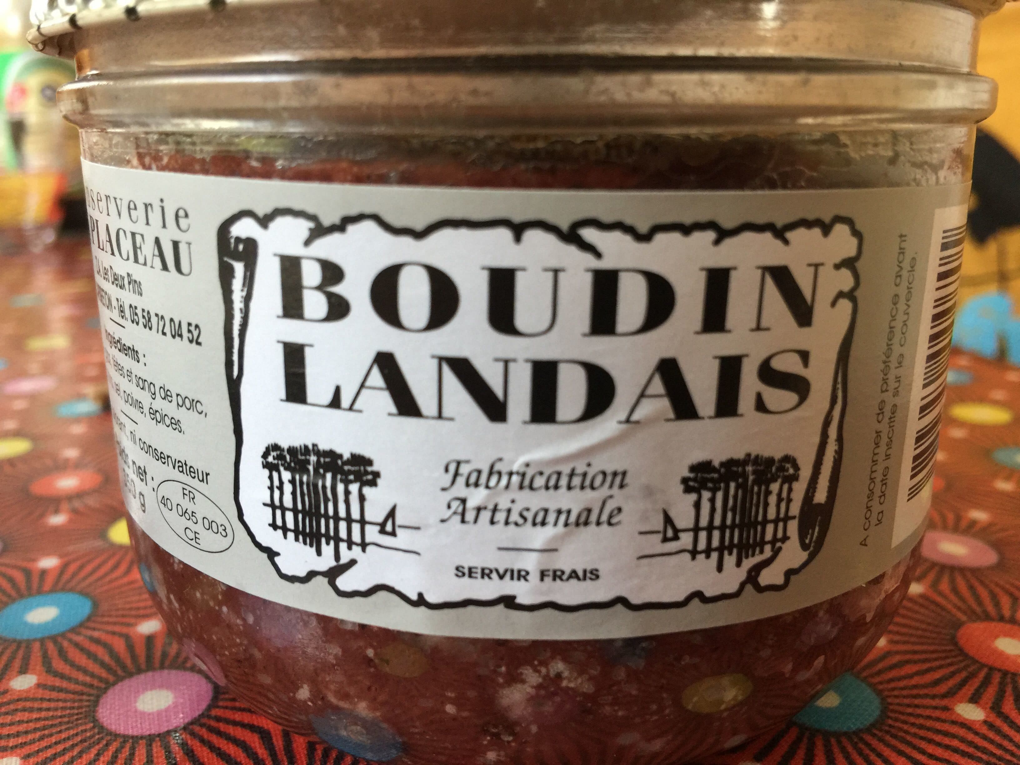 DUPLACEAU Boudin landais packshot