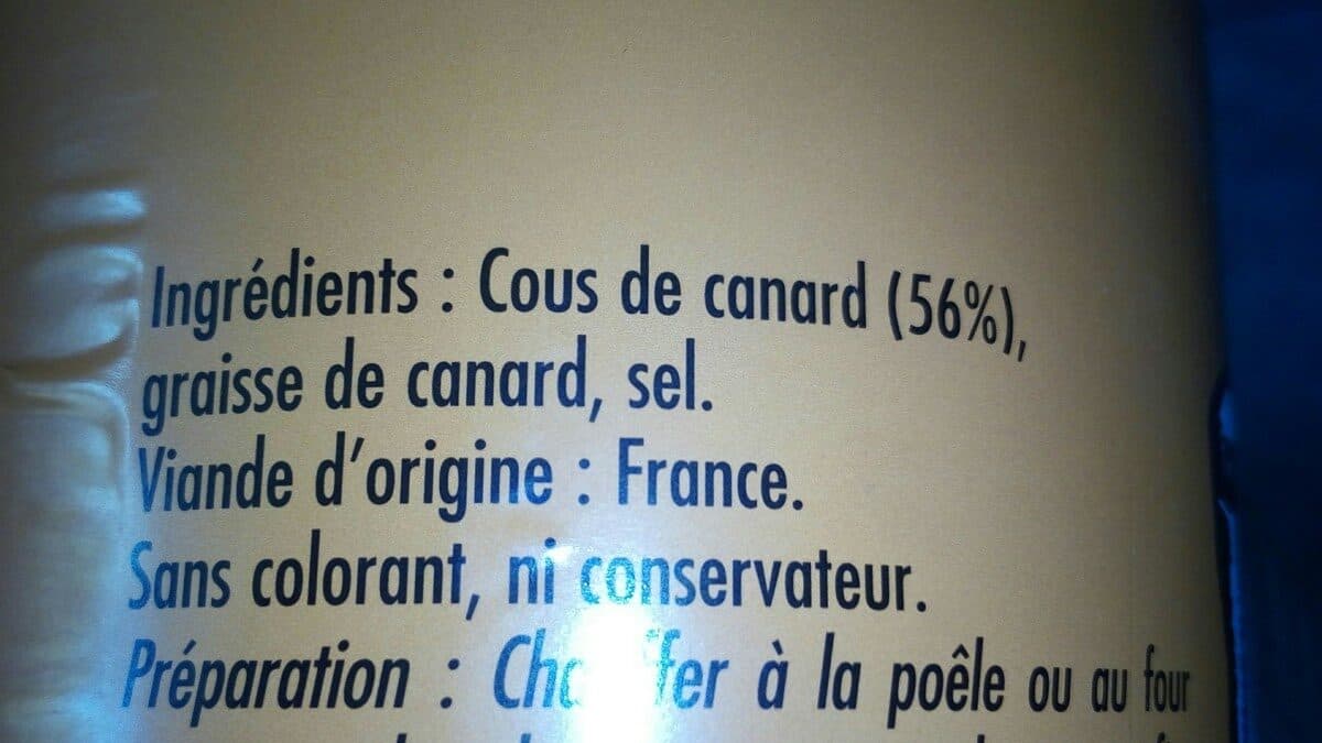 Open Food Facts Cous de canards confits packshot