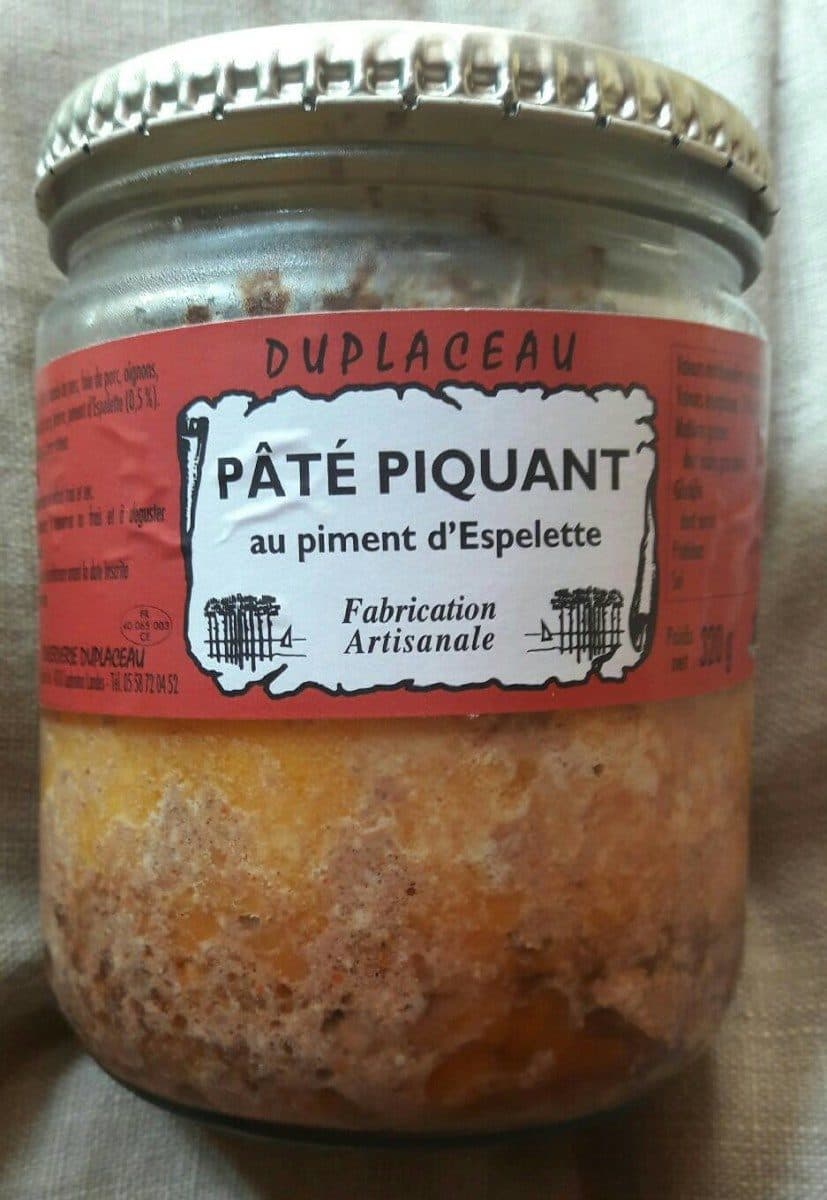 Open Food Facts Pâté piquant au piment d'Espelette packshot