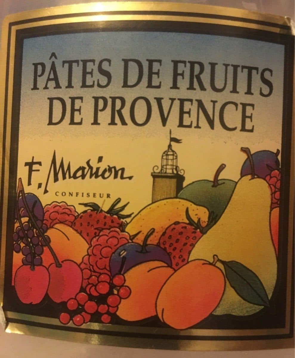 Open Food Facts Pâtes de fruits de Provence packshot