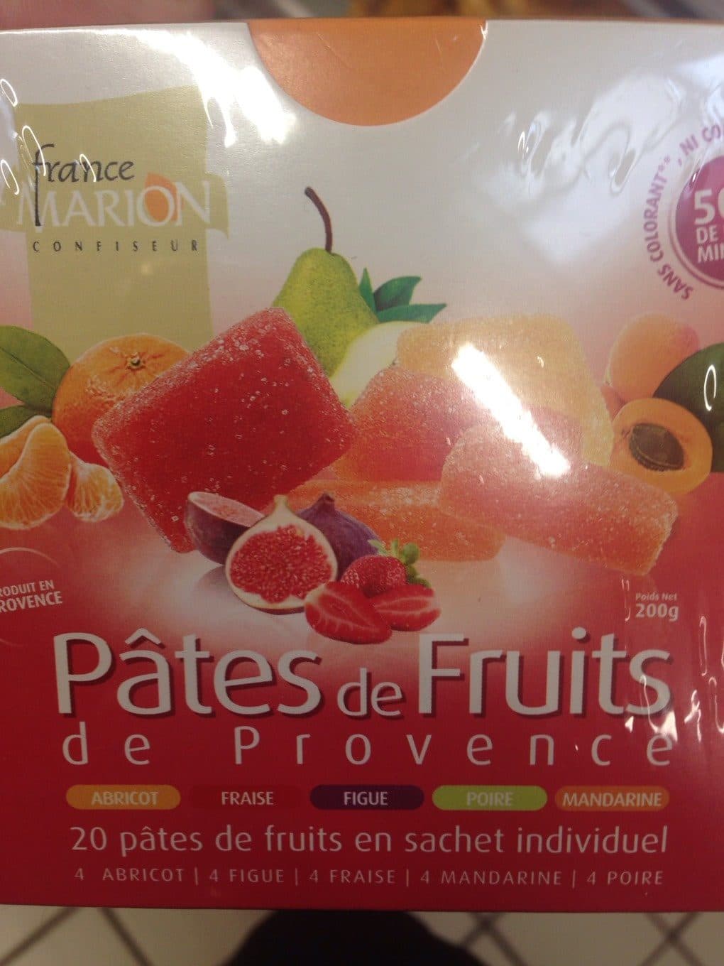 France Marion Pates de fruits de provence packshot