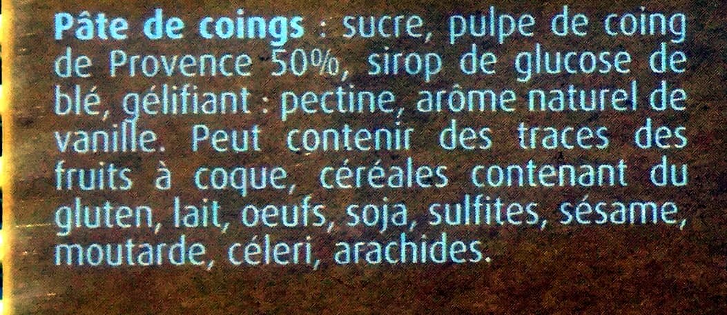 France Marion Pâtes de Coings packshot