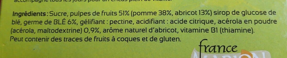 Open Food Facts Dynafruit abricot FRANCE MARION, étui de packshot