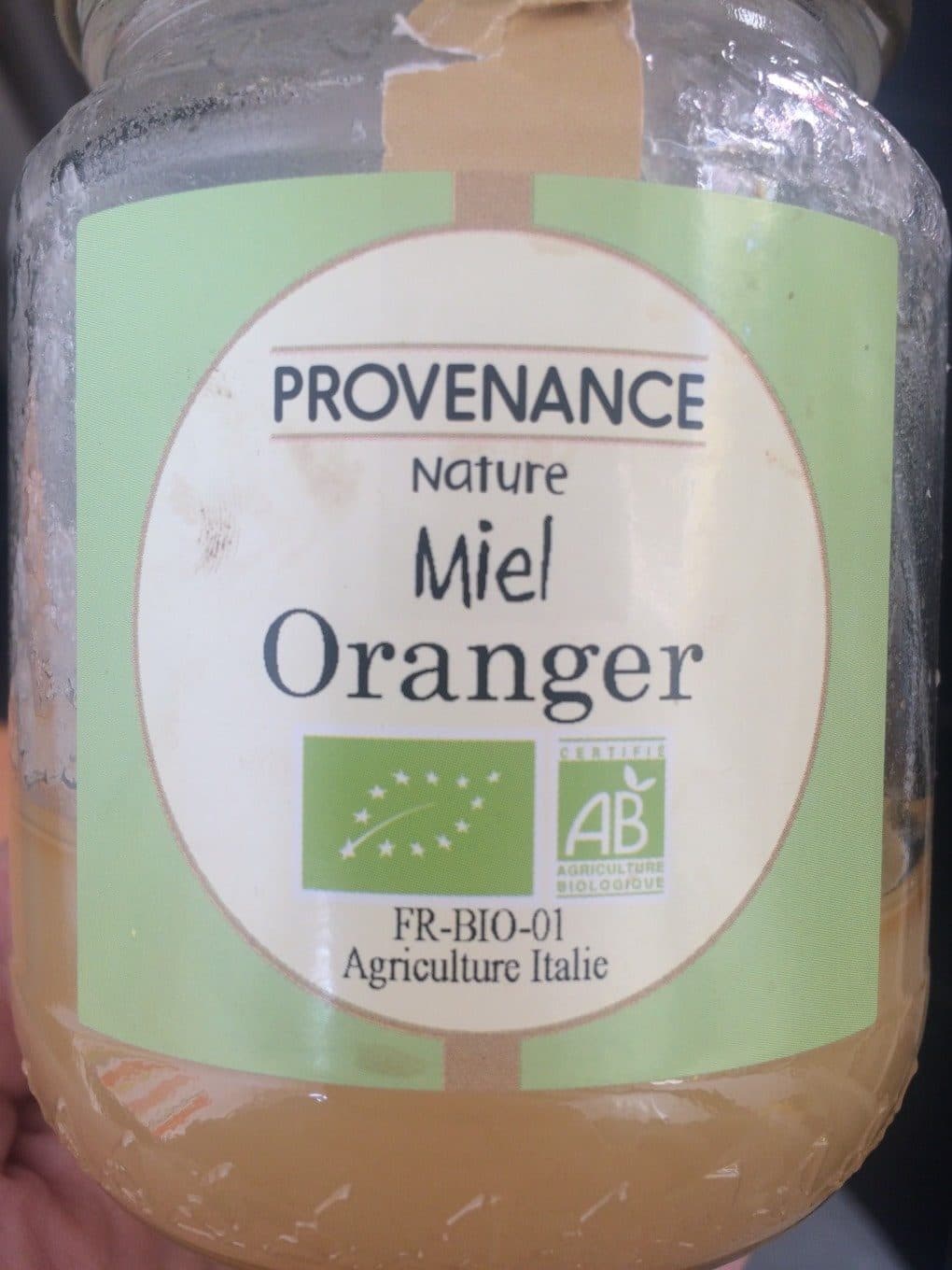 Provenance Nature Miel oranger packshot
