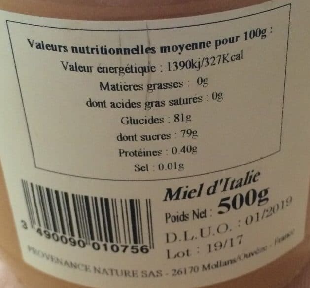 Provenance Nature Miel pommier d'Italie packshot