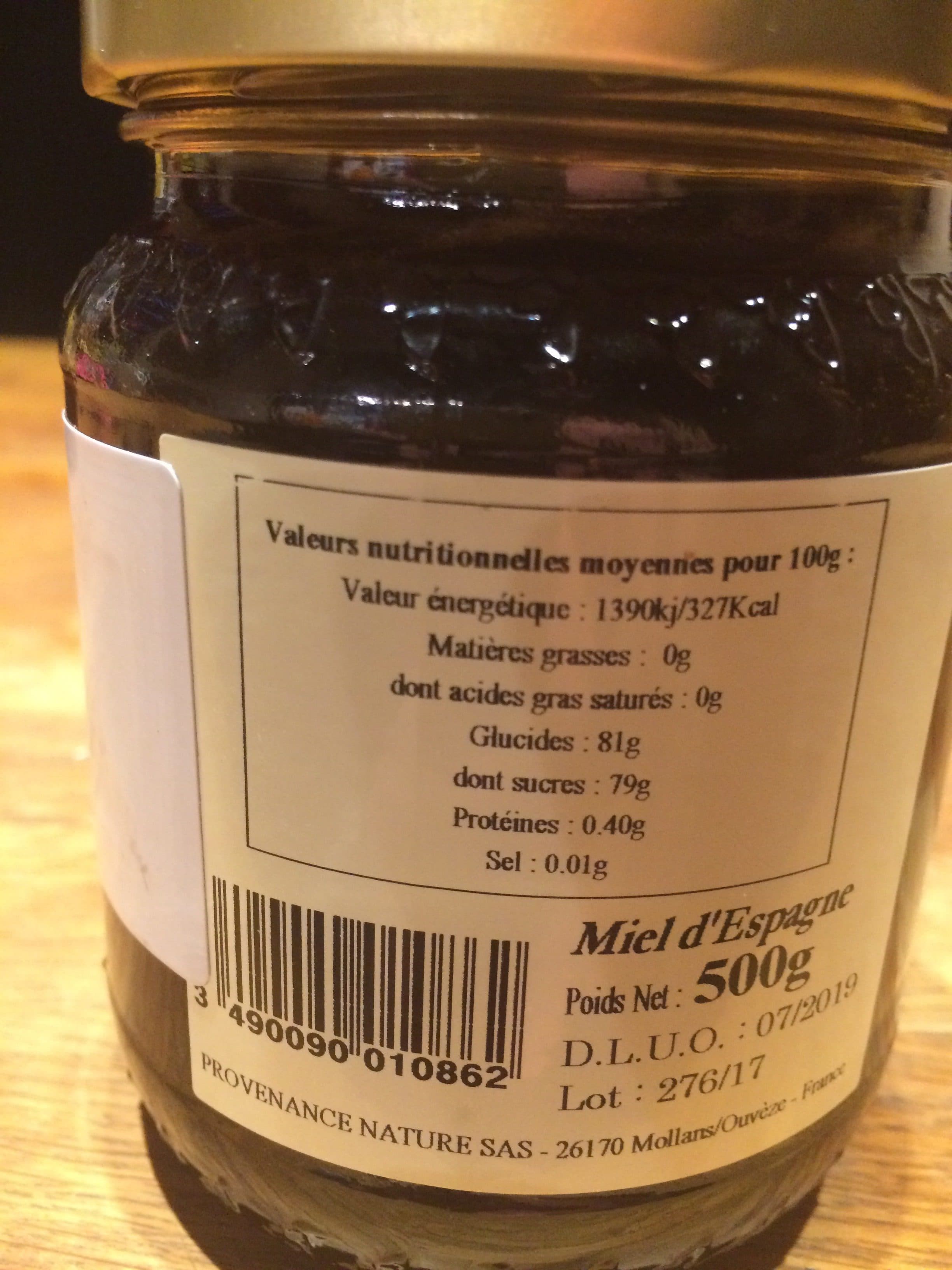 Provenance Nature Miel montagne Espagne packshot
