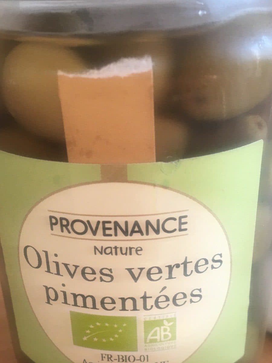 Provenance Nature Olives vertes pimentées packshot