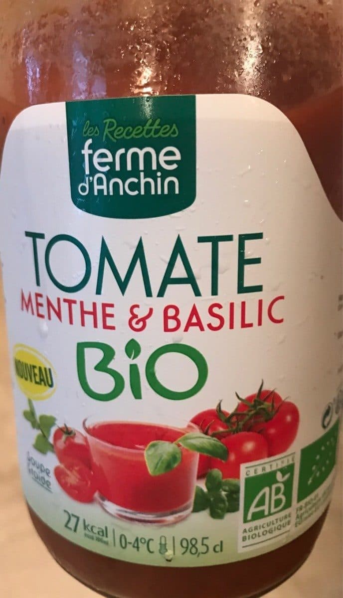 Ferme d'Anchin Soupe froide de Tomate menthe basilic packshot