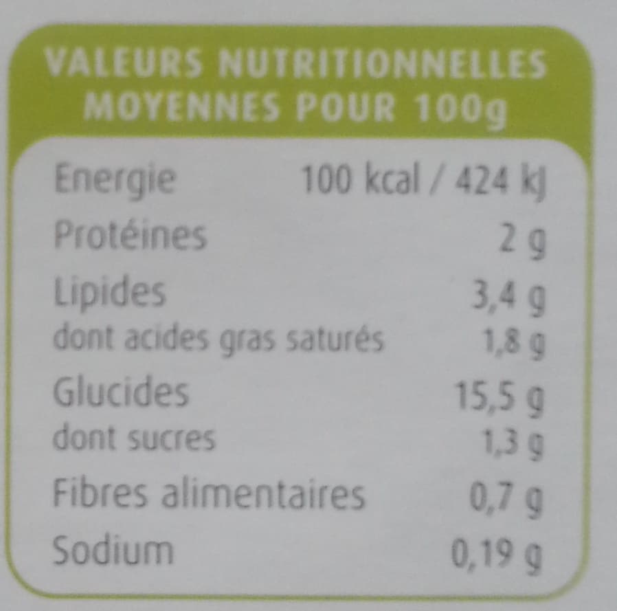 Ferme d'Anchin Purée Pomme de Terre et Noix de Muscade packshot