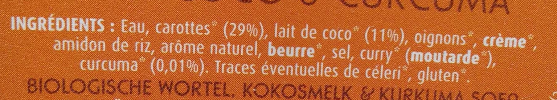 Ferme d'Anchin Soupe carotte, lait de coco et curcuma packshot