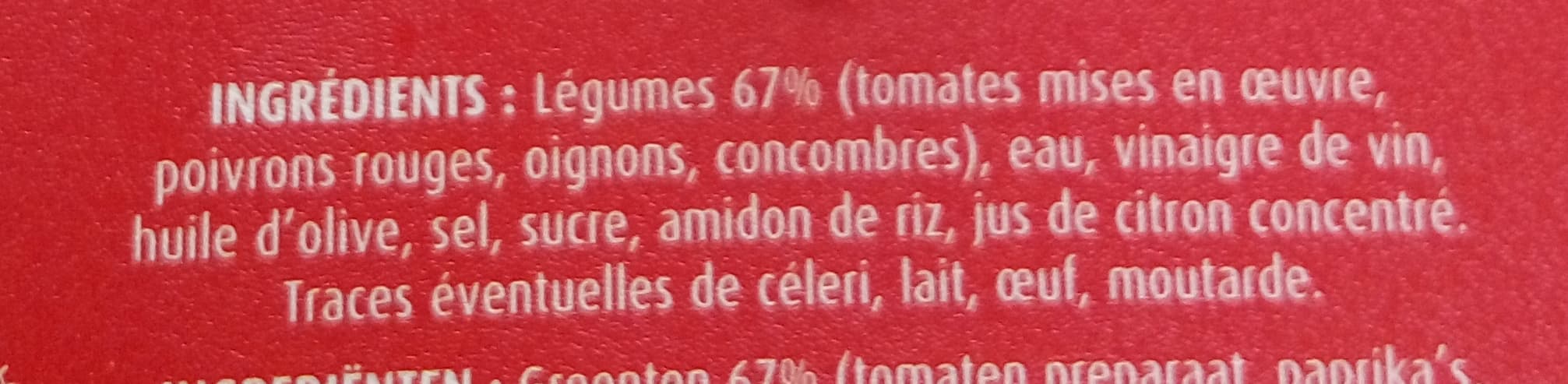Ferme d'Anchin Gaspacho Andalou packshot