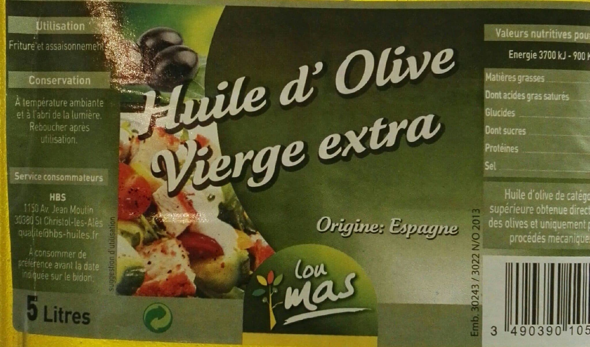 Open Food Facts Huile d'olive vierge extra packshot