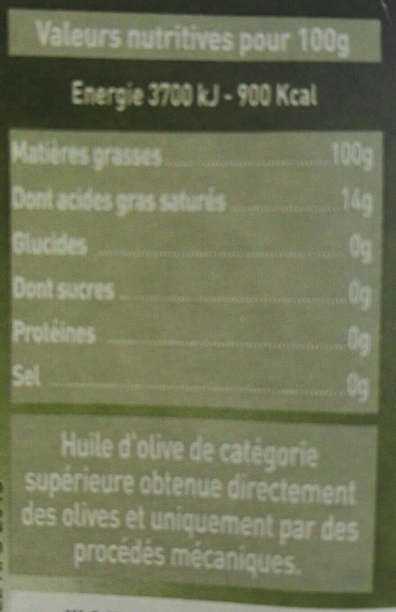 Open Food Facts Huile d'olive vierge extra packshot