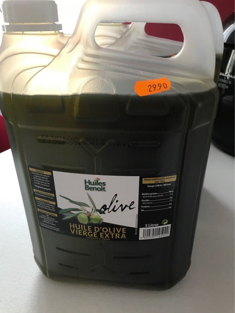 Huiles Benoit Huile d'olive vierge extra extraite à froid packshot