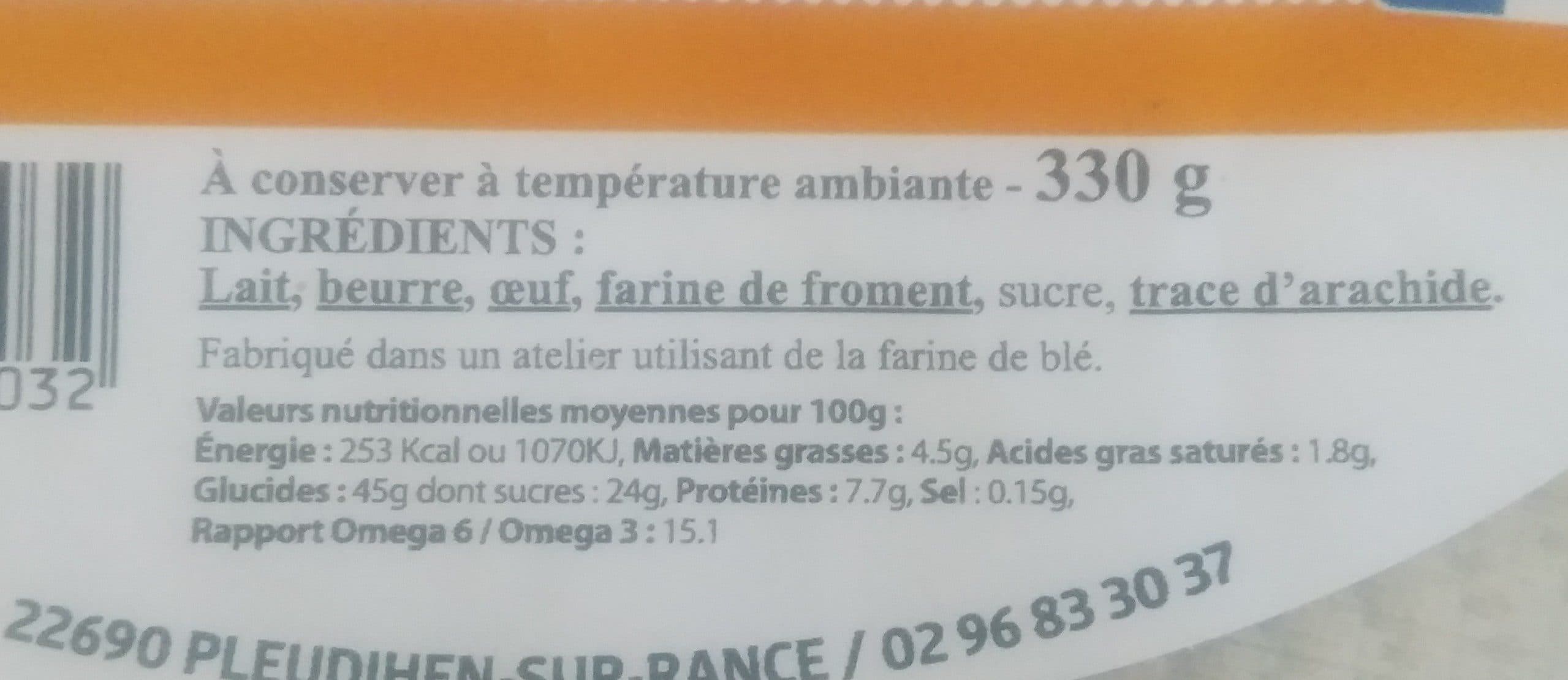 Open Food Facts Les galettes de Ajoncs packshot