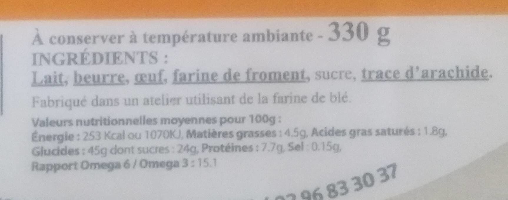 Open Food Facts Les galettes de Ajoncs packshot