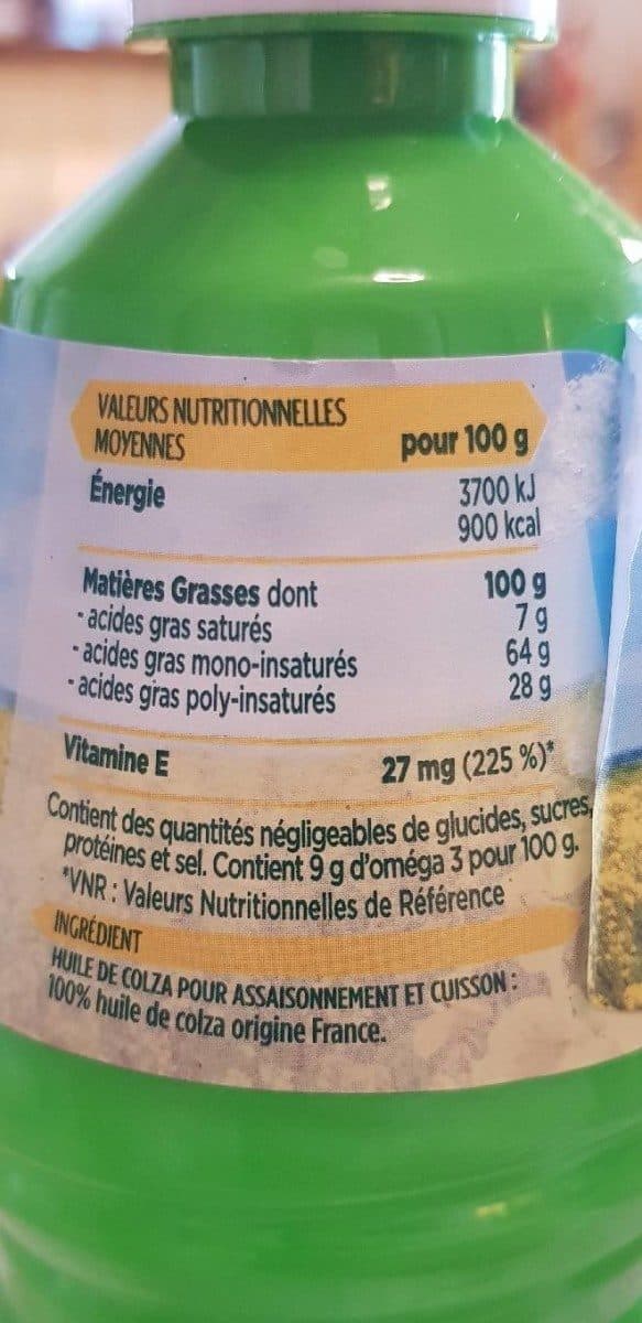 Open Food Facts Huile de colza packshot