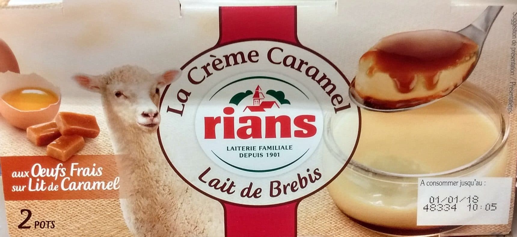 Rians La Crème Caramel Lait de Brebis packshot