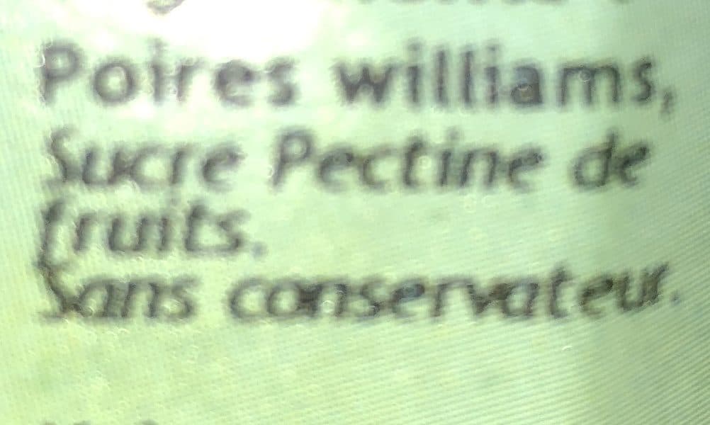 Bellamy Confiture de poire william packshot