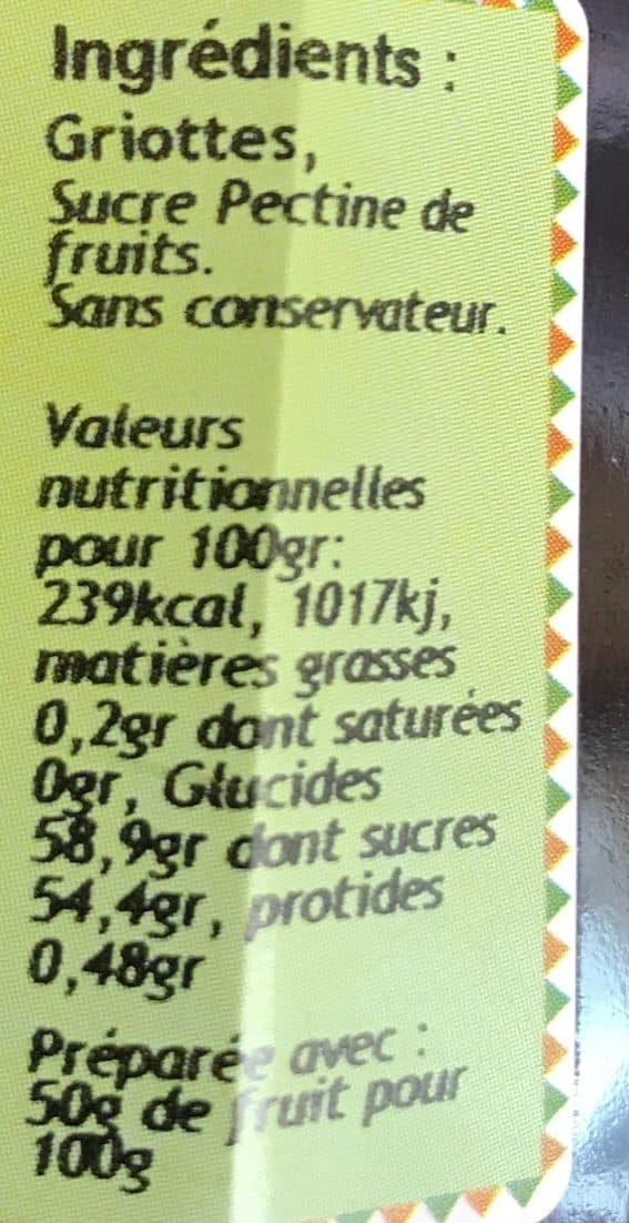 Bellamy Confiture de Griotte packshot