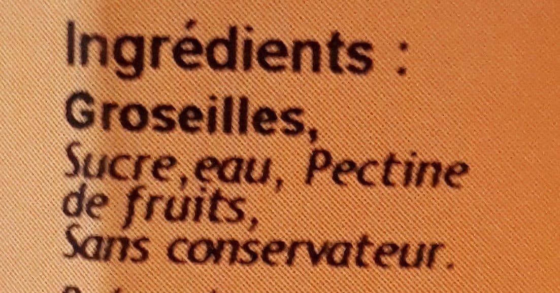 Bellamy Confiture de groseilles packshot