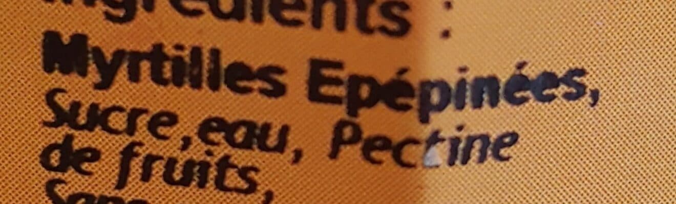 Bellamy Confiture de Savoie - Myrtille Epépinée packshot