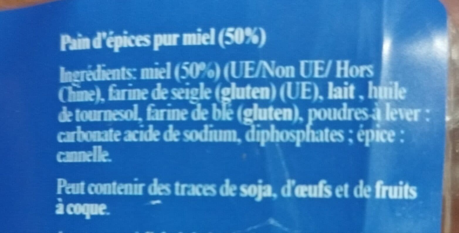 Open Food Facts Pain d épices au miel 57% packshot