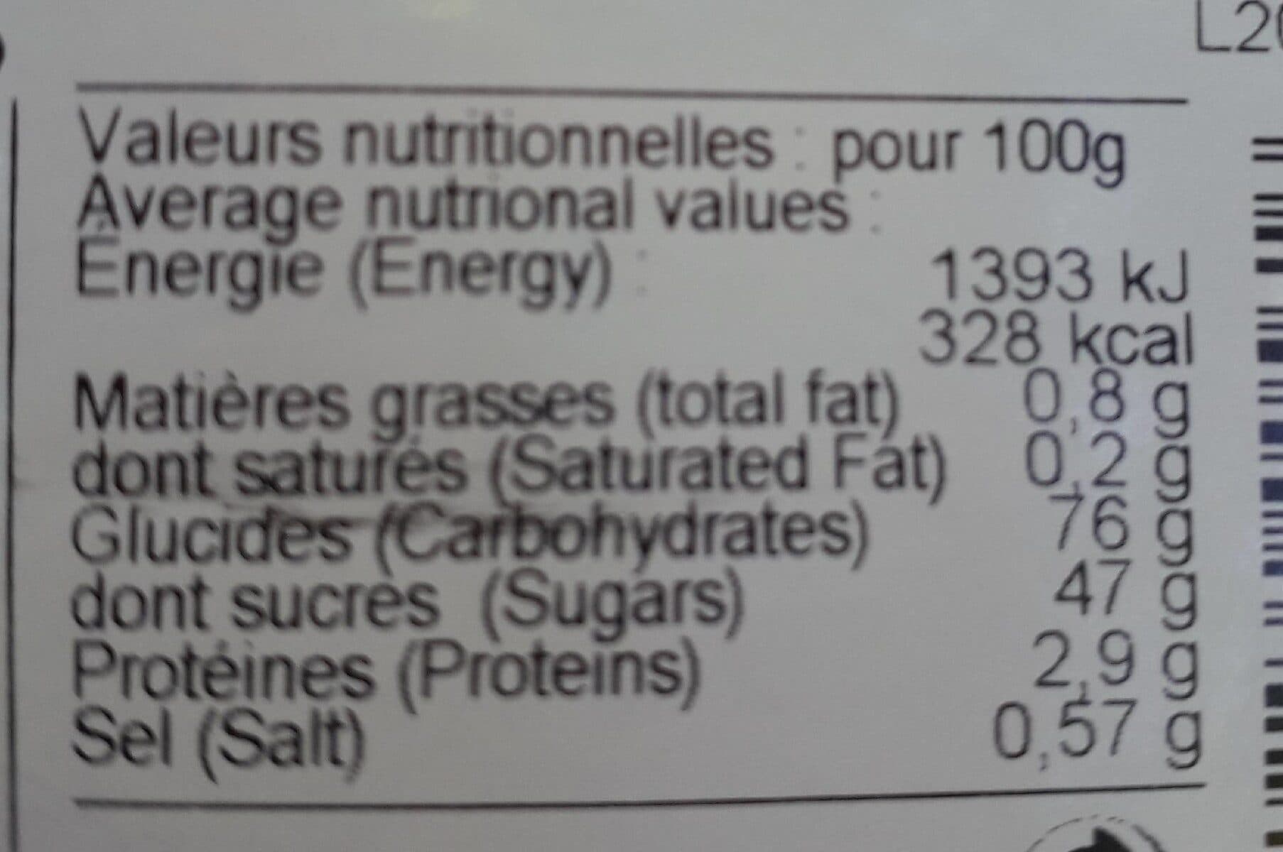 Open Food Facts Pain d épices au miel 57% packshot