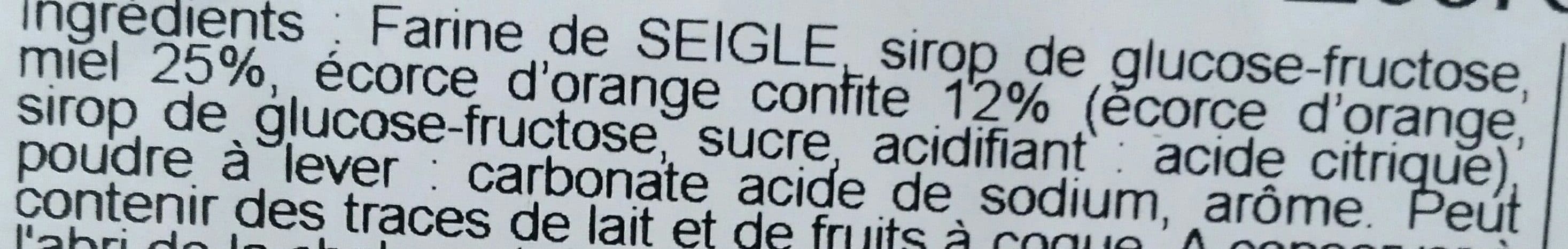 RMV Pain d'épices miel écorces d orange packshot