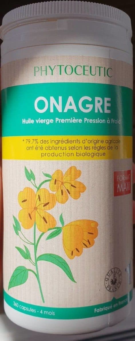 Open Food Facts Huile D'Onagre Bio - 360 Caps - Laboratoire Phytoceutic packshot