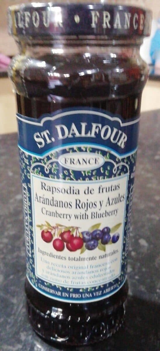 St. Dalfour Mermelada arándanos rojos y azules packshot