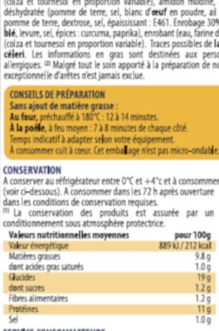 Casino Poissonnettes panées - 1 Kg - Frais packshot