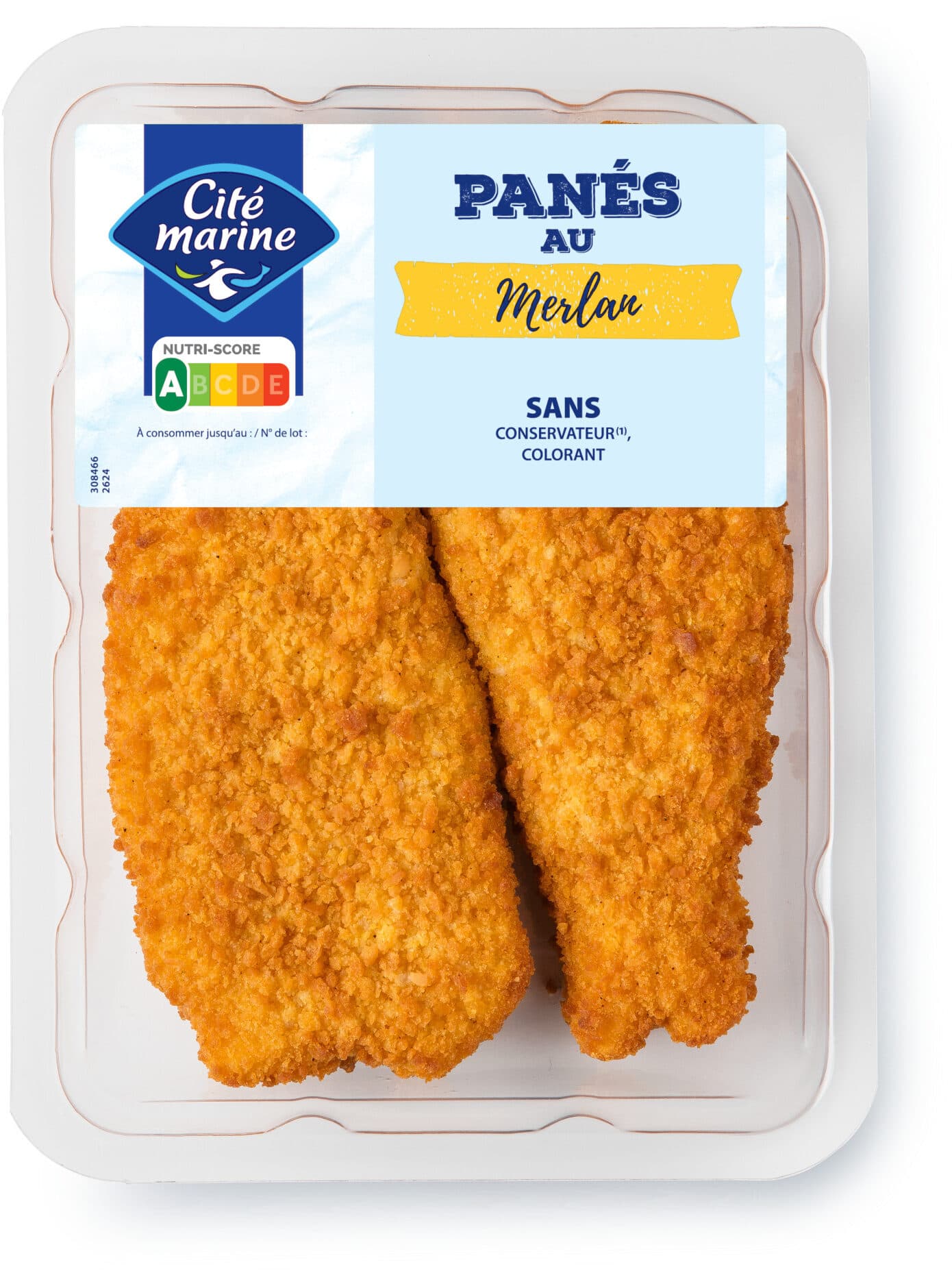 Cité marine Panés au merlan - 200g - Frais packshot