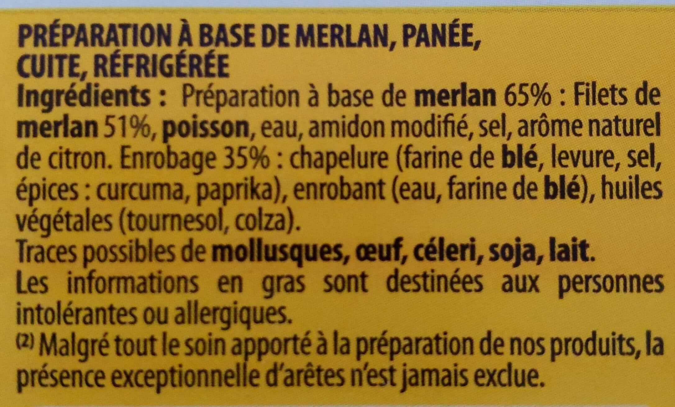 Cité marine Panés au merlan - 200g - Frais packshot