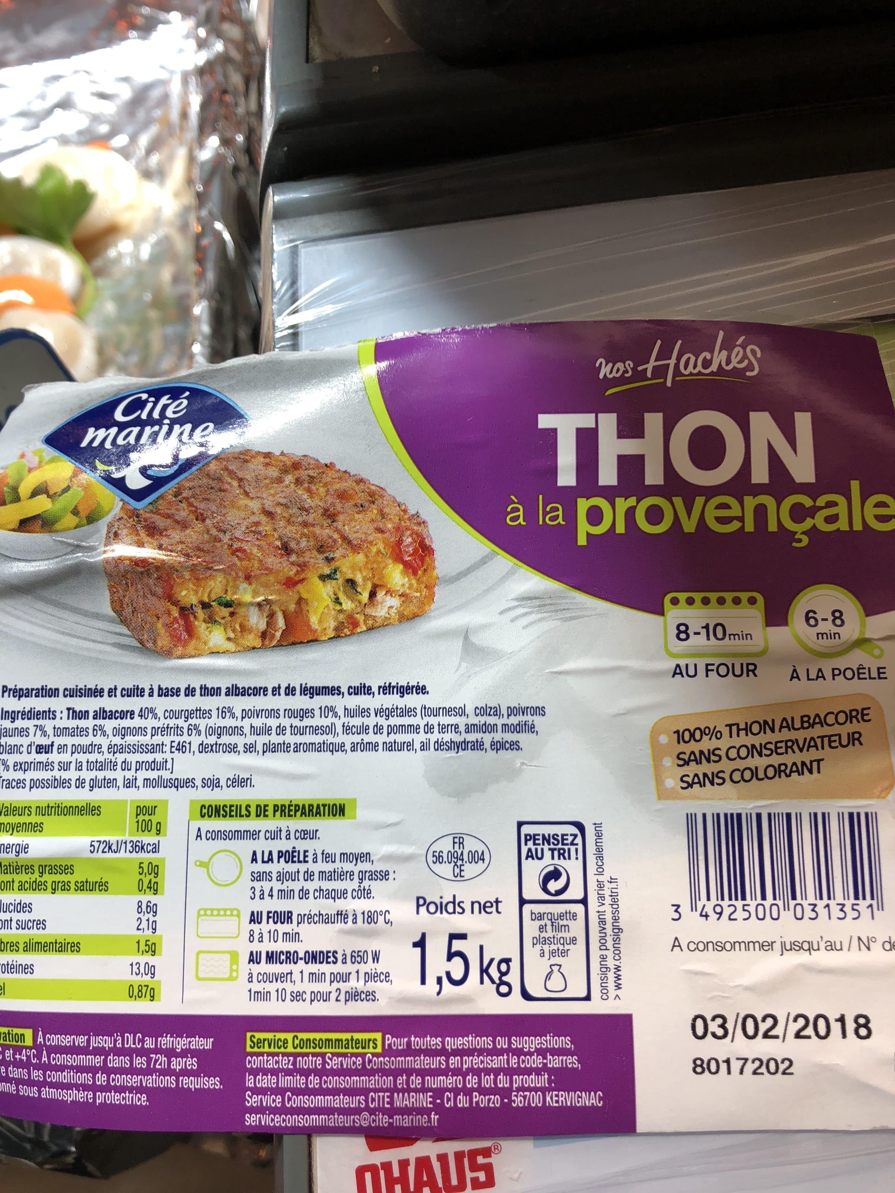 Cité Marine Thon provencale packshot